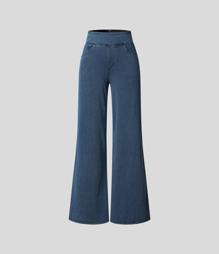 Evie | Comfy Elasticated Trousers with High Waist