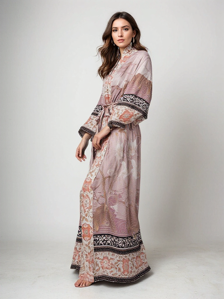 Tullia | Maxi Kimono for Women with Floral Print