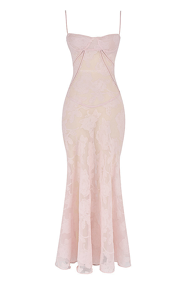 Charline | Embroidered Elegant Maxi Dress
