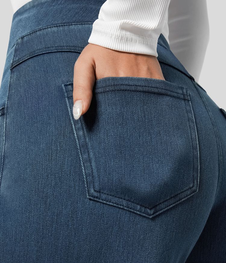 Evie | Comfy Elasticated Trousers with High Waist