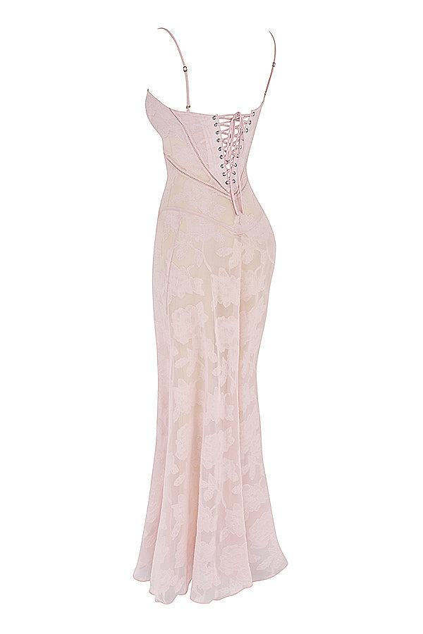 Charline | Embroidered Elegant Maxi Dress