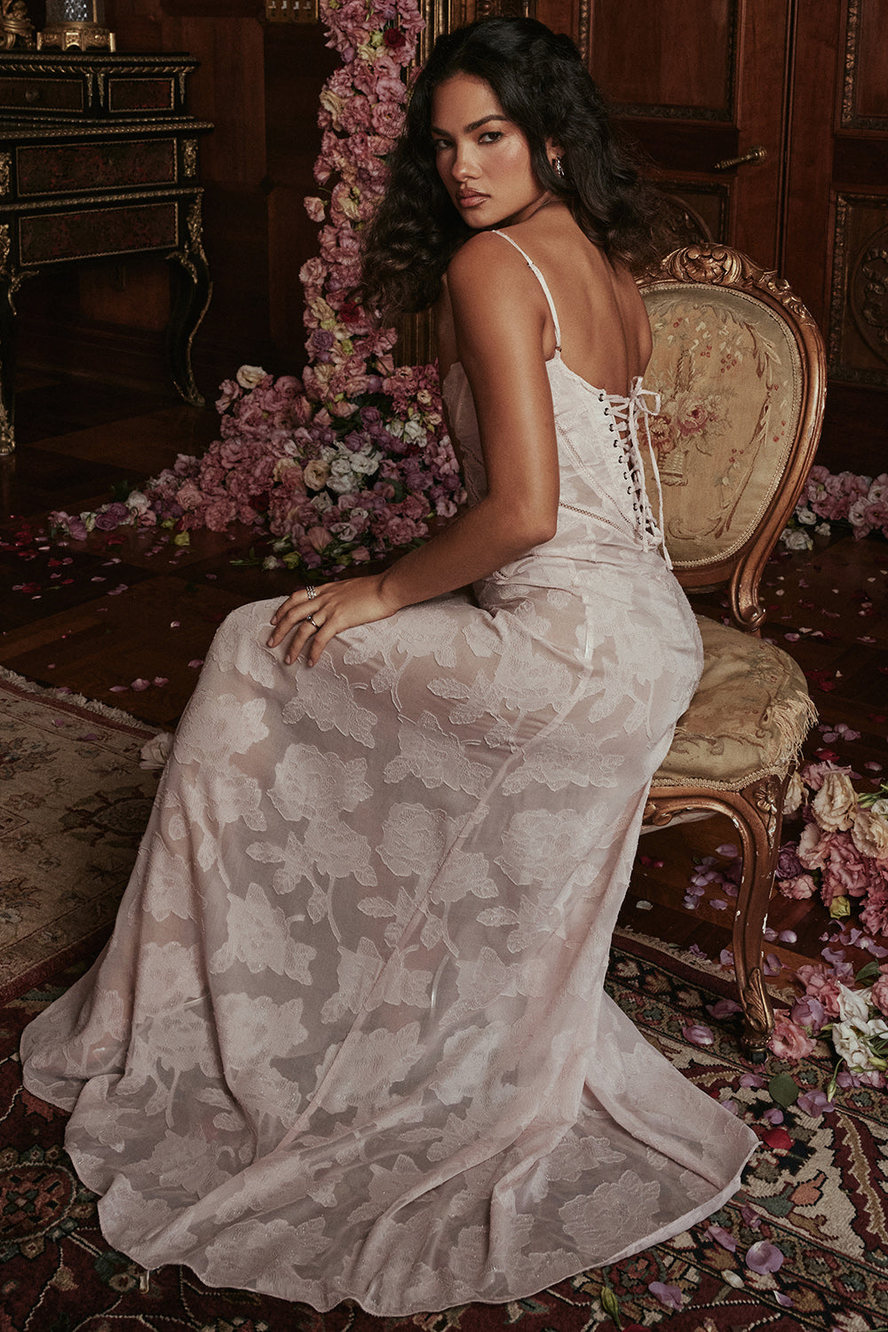 Charline | Embroidered Elegant Maxi Dress