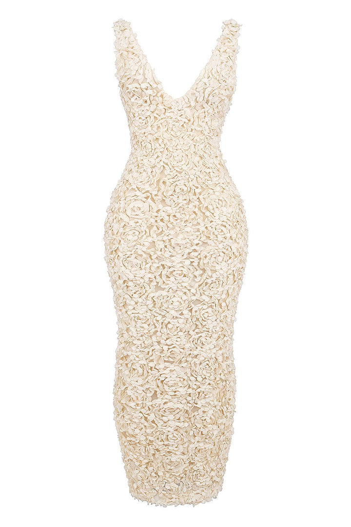 Giulia | Maxi Gala Dress with Rose Print