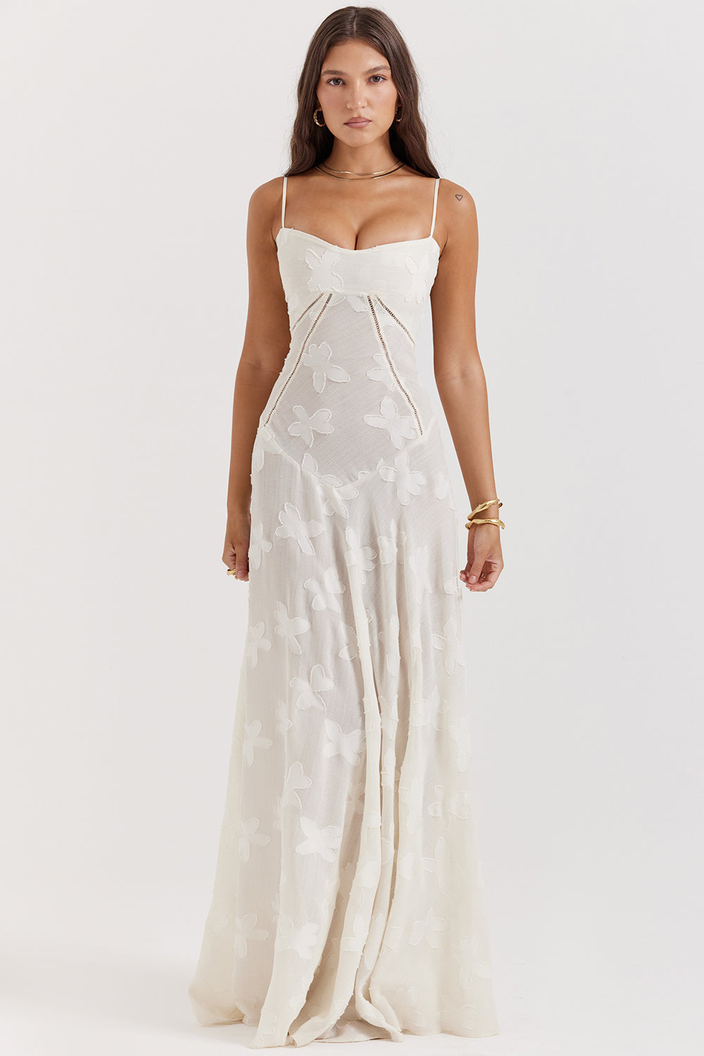 Charline | Embroidered Elegant Maxi Dress