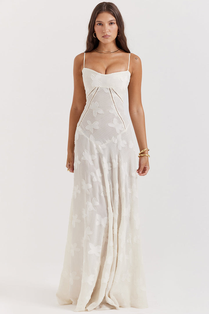 Charline | Embroidered Elegant Maxi Dress