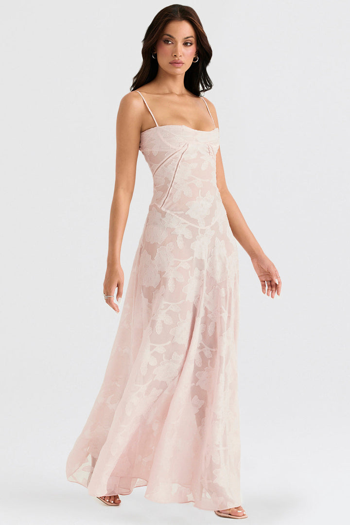 Charline | Embroidered Elegant Maxi Dress