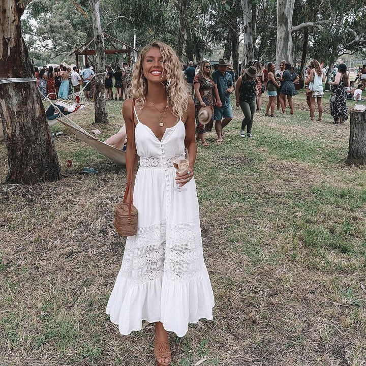 Colette | Long White Summer Dress
