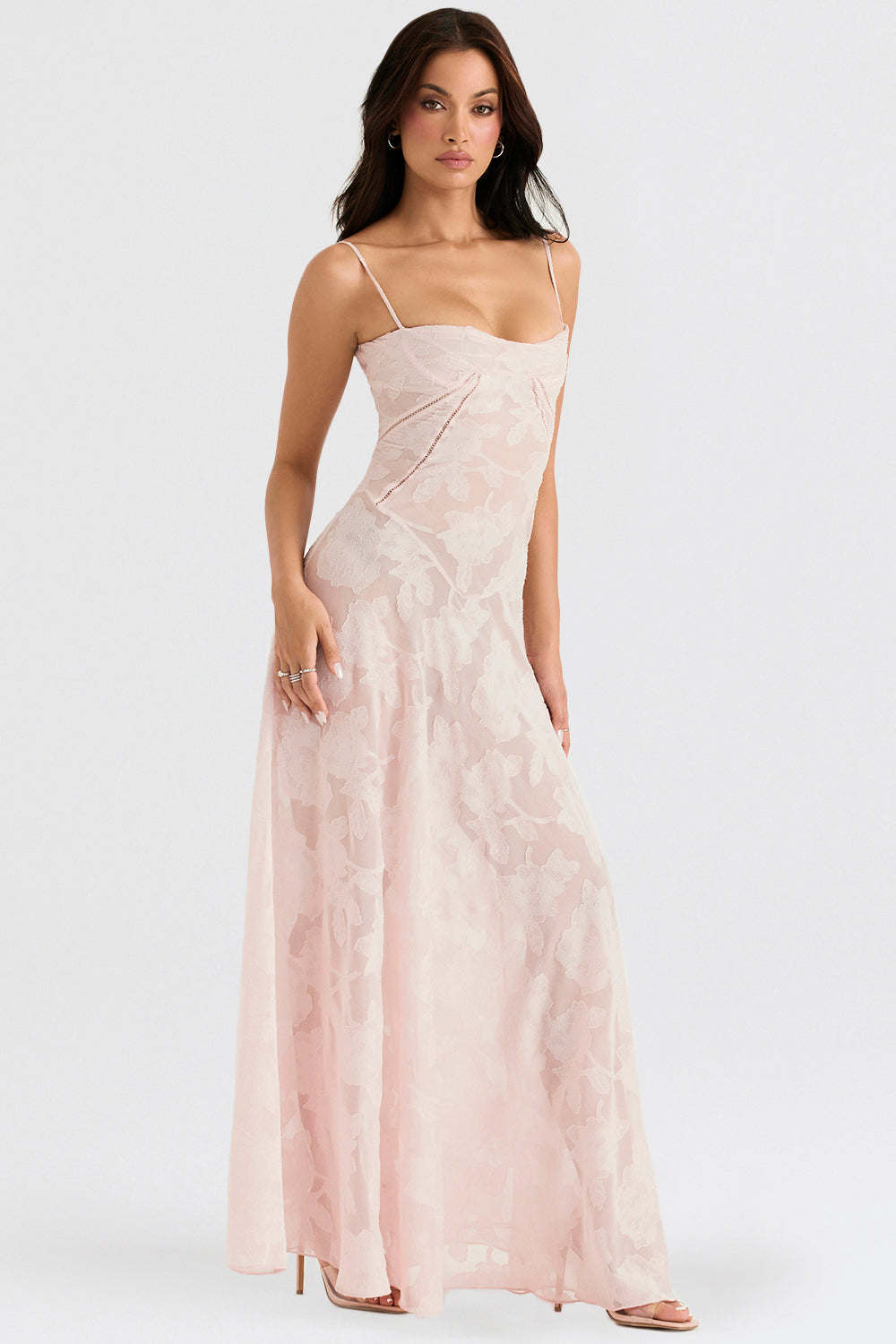 Charline | Embroidered Elegant Maxi Dress