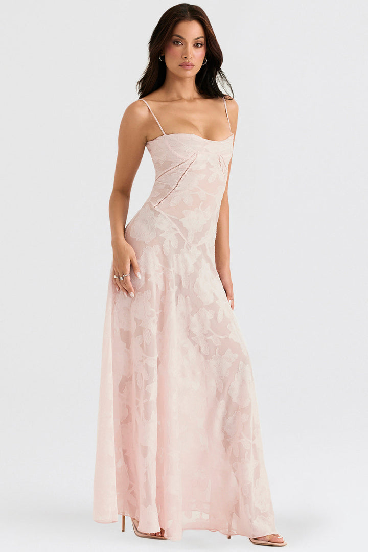 Charline | Embroidered Elegant Maxi Dress