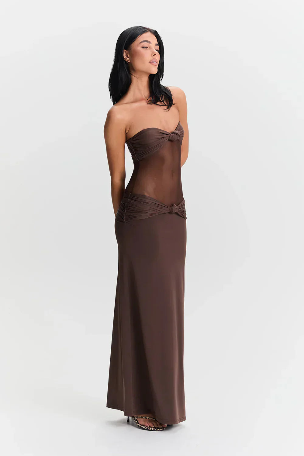 Nadine | Mesh Maxi Dress