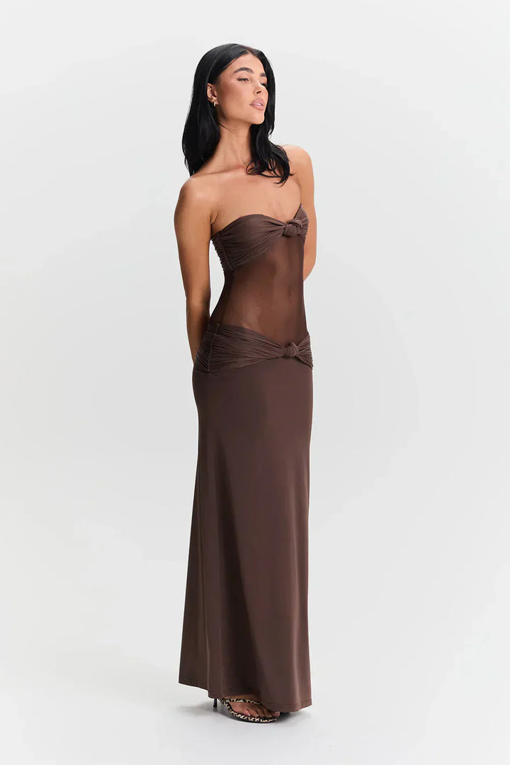 Nadine | Mesh Maxi Dress