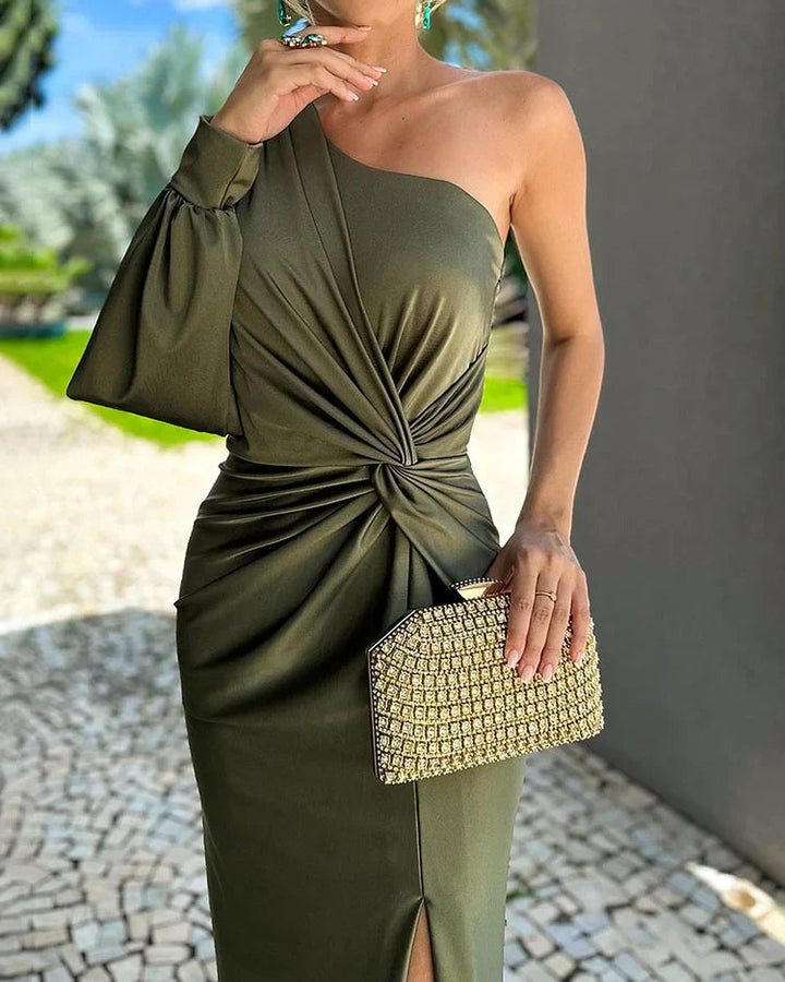 Yassi | Maxi Dress with One Shoulder Detail for Women
