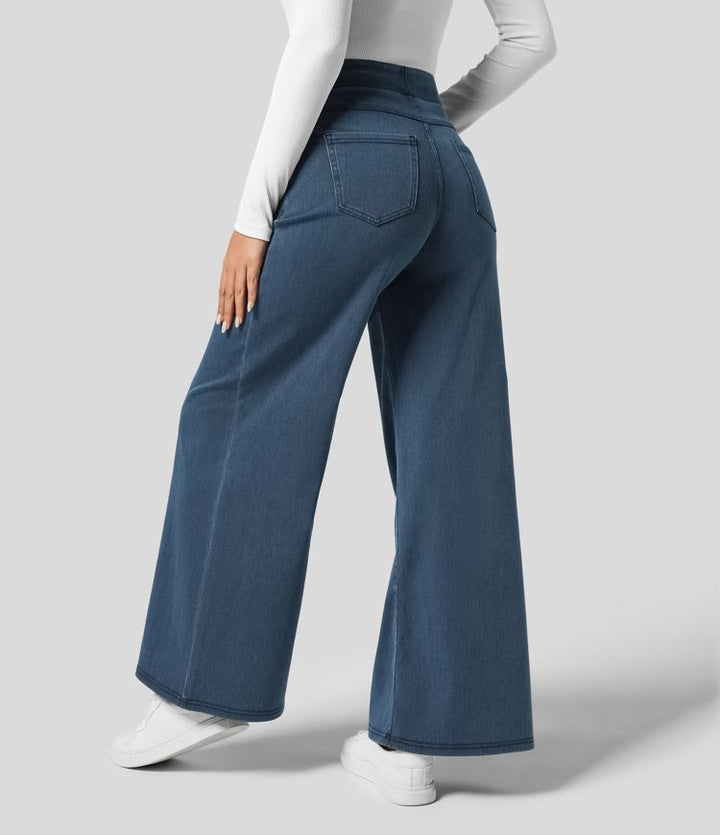 Evie | Comfy Elasticated Trousers with High Waist