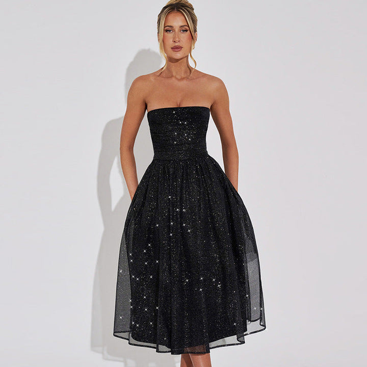 Jessa | Chic Midi Dress with Subtle Sequins