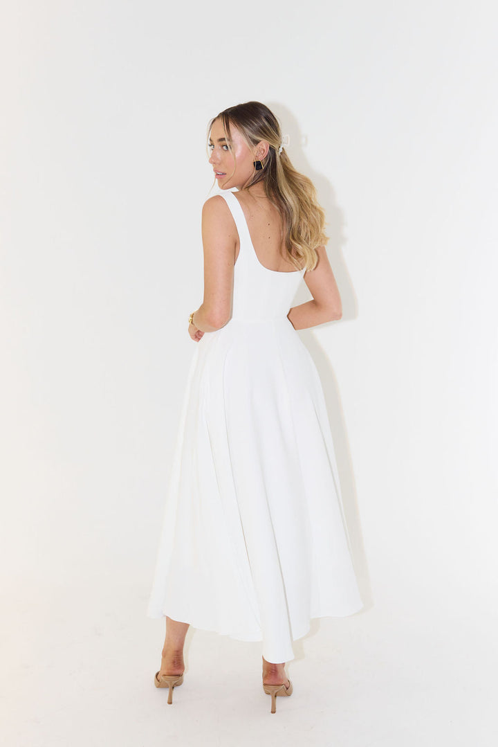 Paloma | Midi Dress with Square Neck