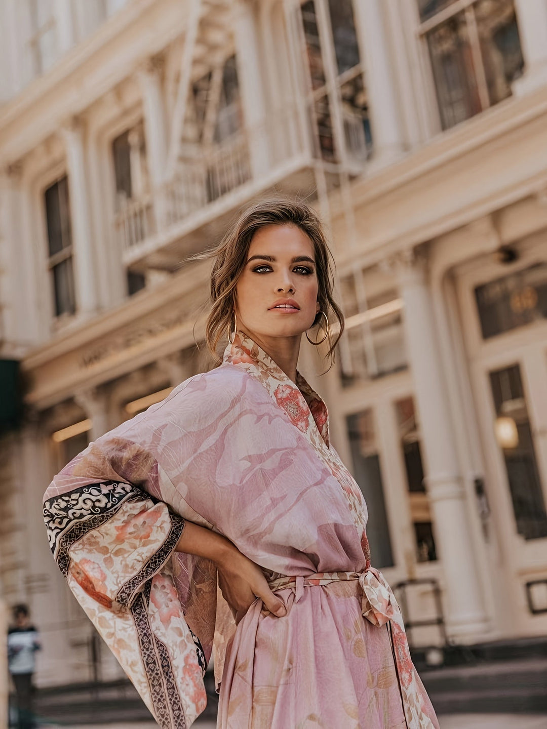 Tullia | Maxi Kimono for Women with Floral Print