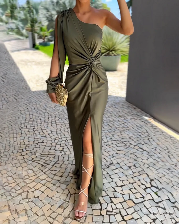 Yassi | Maxi Dress with One Shoulder Detail for Women