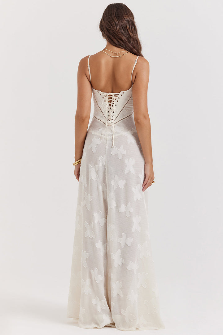 Charline | Embroidered Elegant Maxi Dress