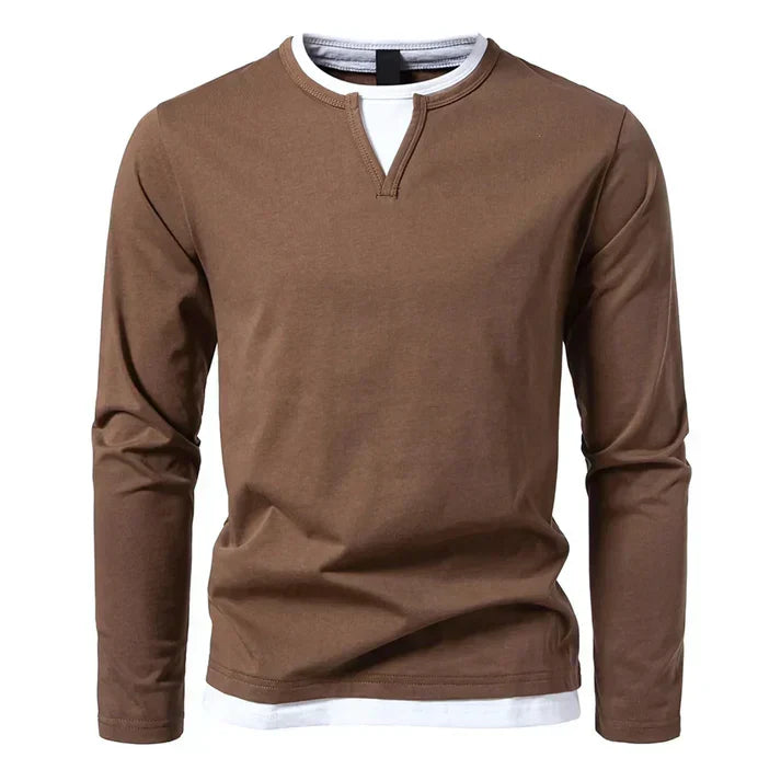 Spencer | Premium long-sleeved T-shirt in combed cotton