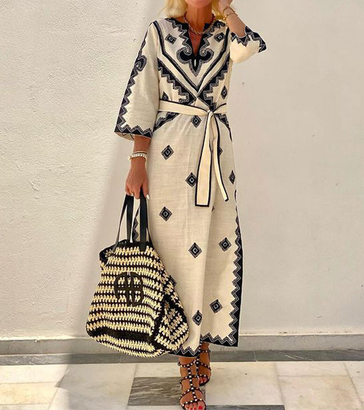 Jurney | Summer Kaftan Dress with Belt