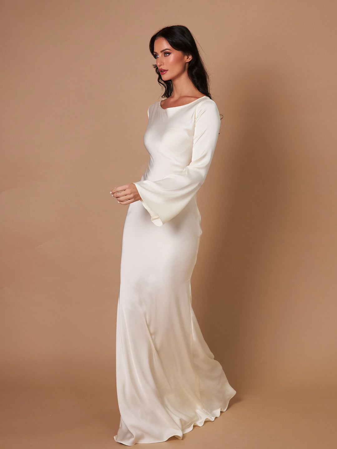 Silana | Maxi Dress with Long Sleeves for Women - Classic & Timeless