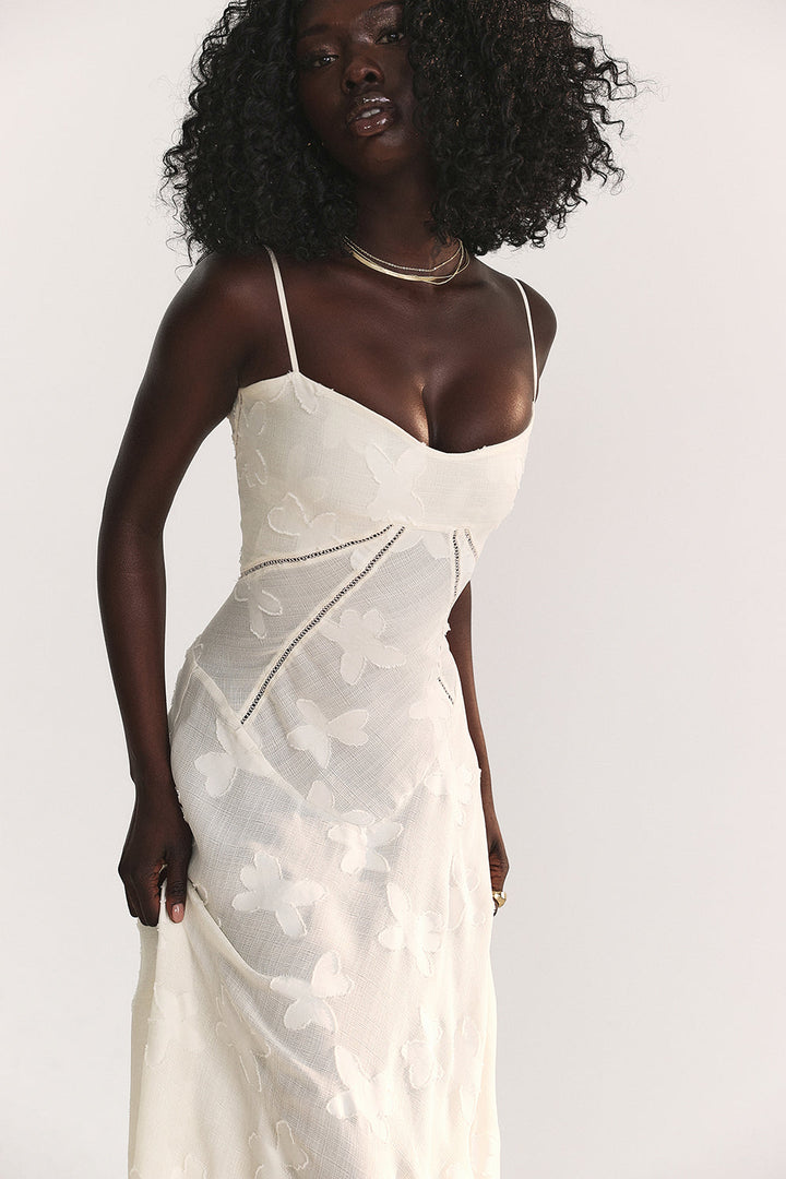 Charline | Embroidered Elegant Maxi Dress
