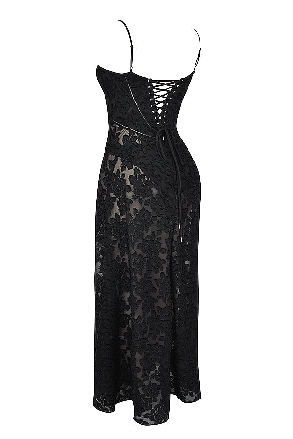 Charline | Embroidered Elegant Maxi Dress