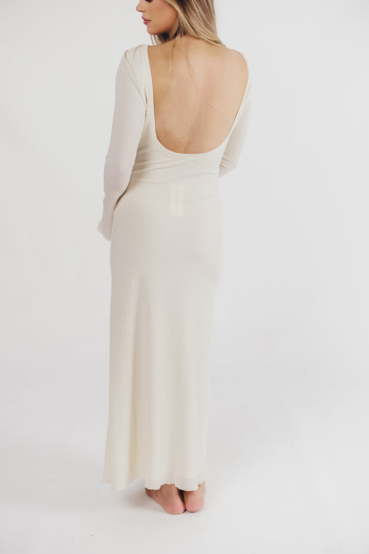 Rafaela | Elegant Maxi Dress with Open Back