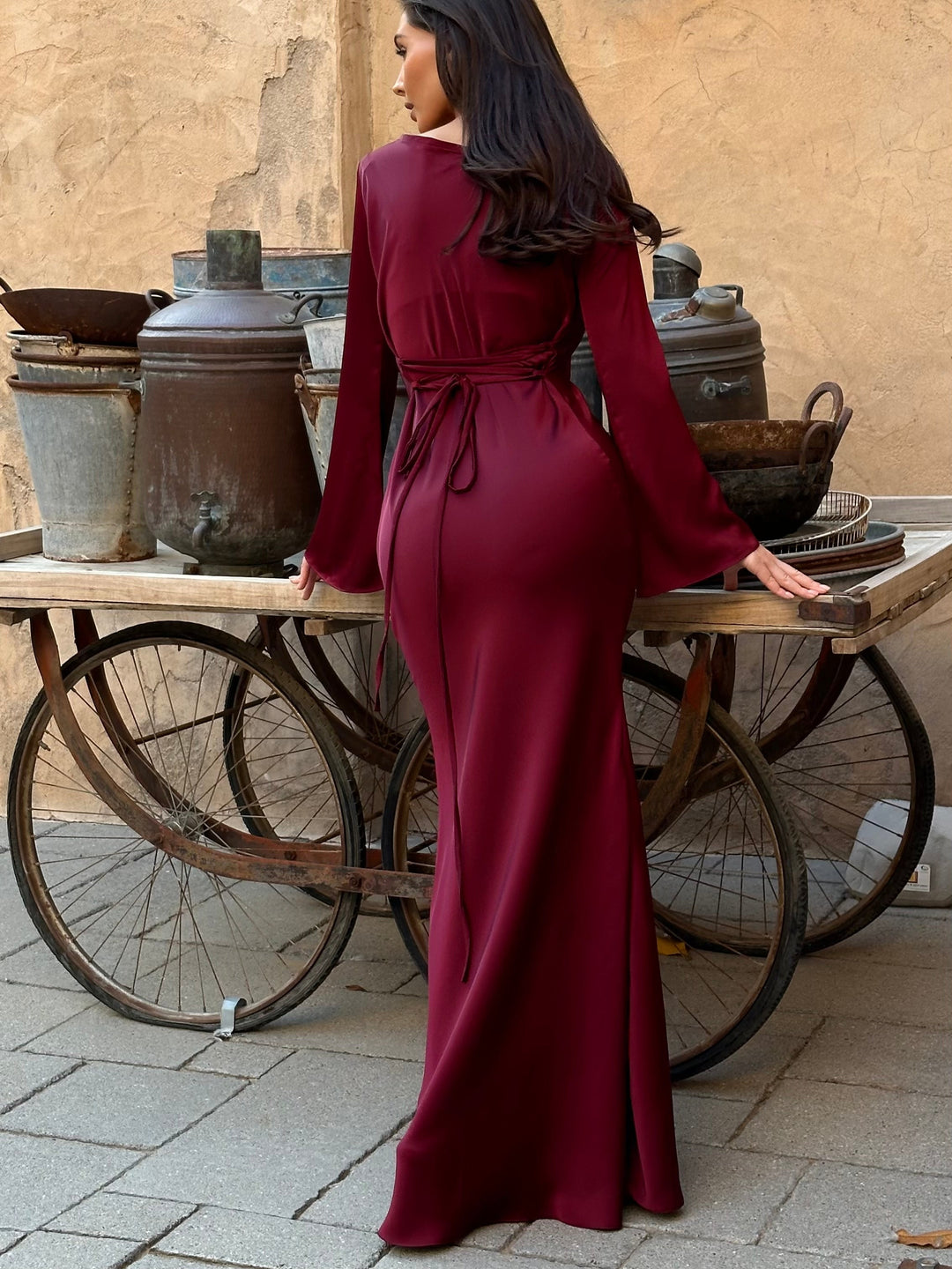Silana | Maxi Dress with Long Sleeves for Women - Classic & Timeless