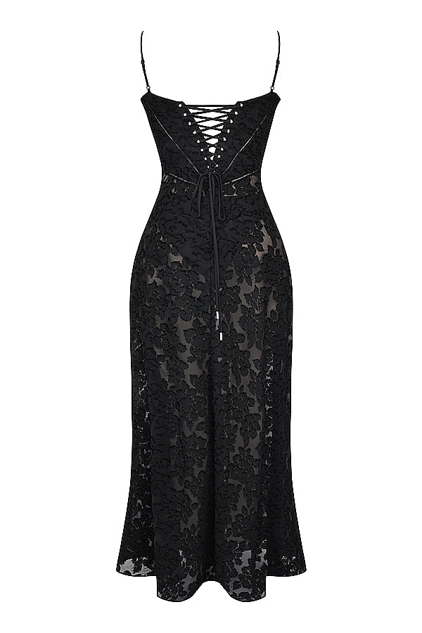 Charline | Embroidered Elegant Maxi Dress
