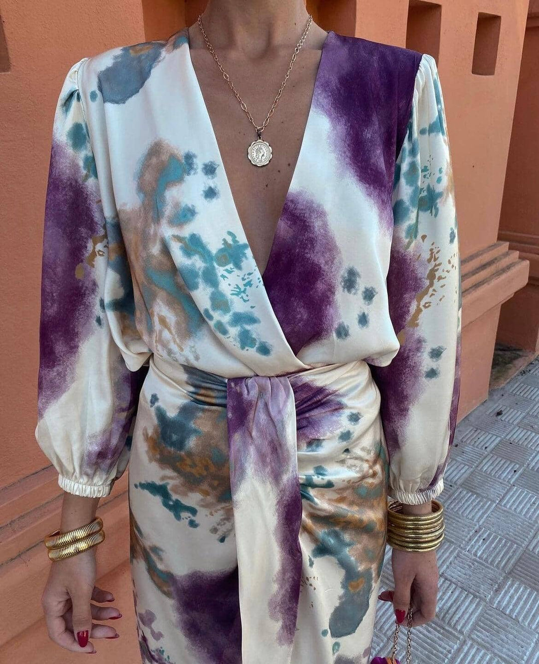 Cisca | Tie-Dye Two-Piece Maxi Set