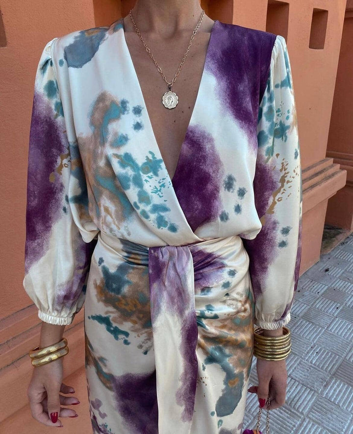 Cisca | Tie-Dye Two-Piece Maxi Set