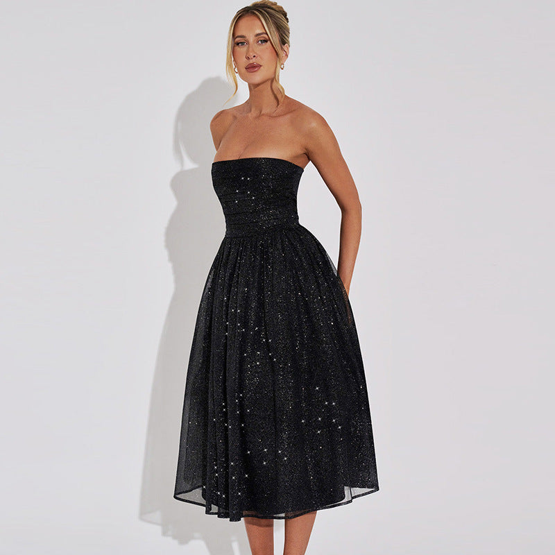 Jessa | Chic Midi Dress with Subtle Sequins
