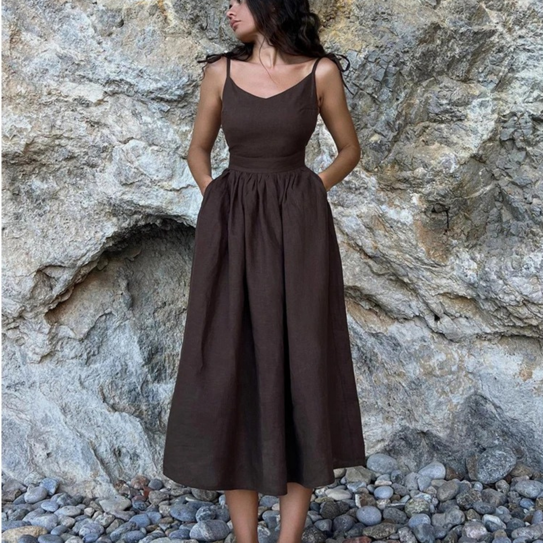 Dieka | Airy Linen Long Dress