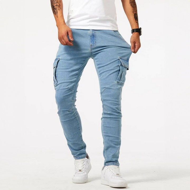 Redford® | Stretchy Cargo Jeans