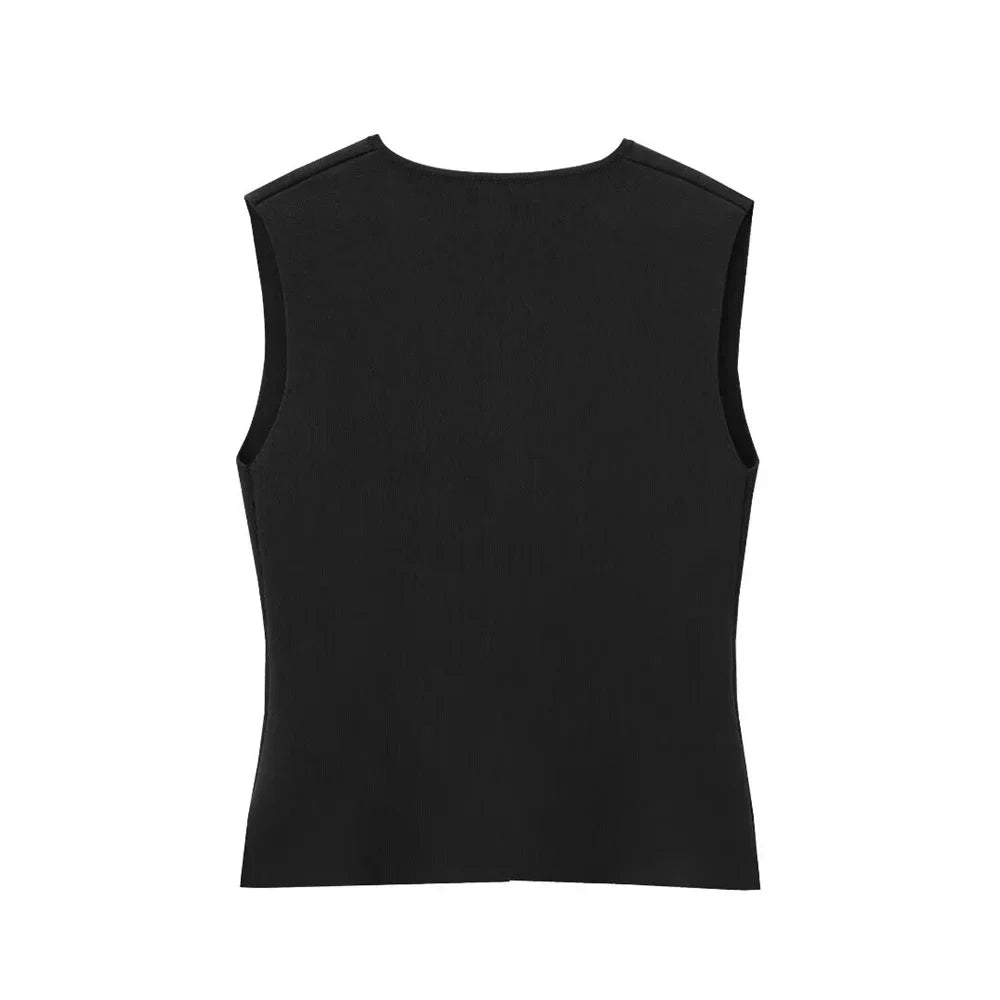 Imara | Sleeveless Gilet Top for Women - Elegant and Minimalist