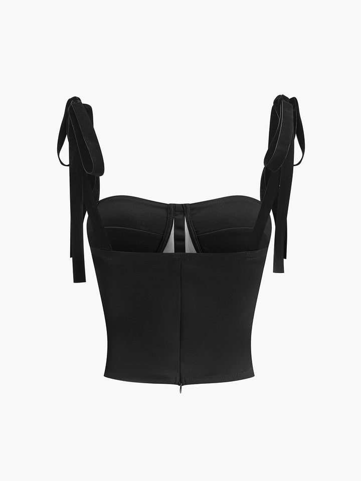 Deniz | Transparent Mesh Bustier Top for Women - Elegant & Stylish