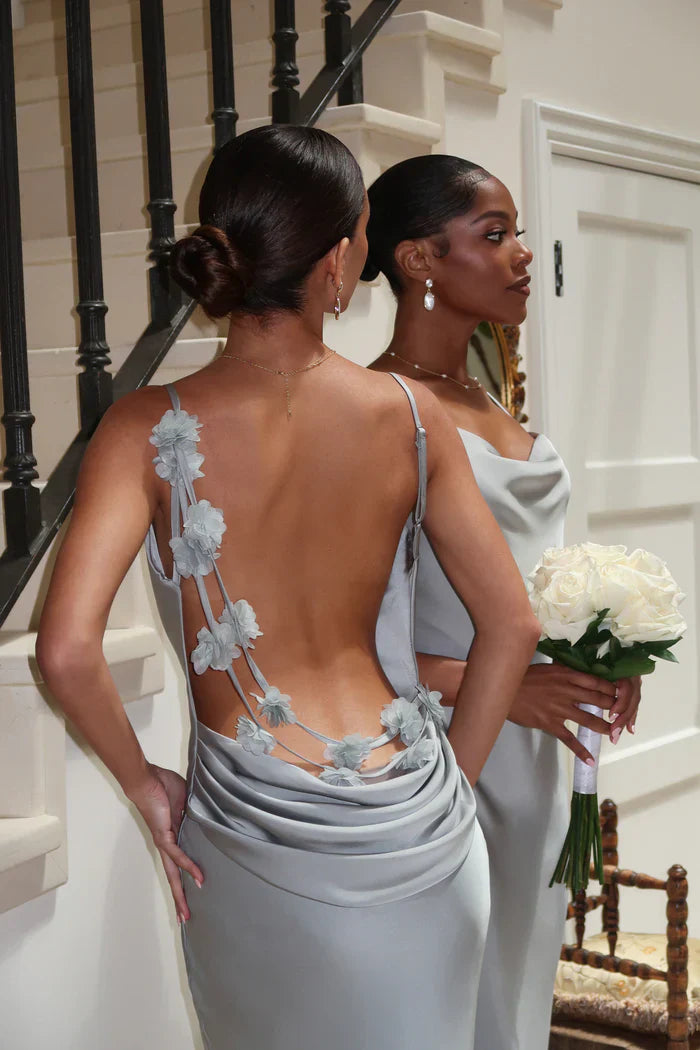 Concetta | Elegant Maxi Dress with Open Back and Cowl Neckline