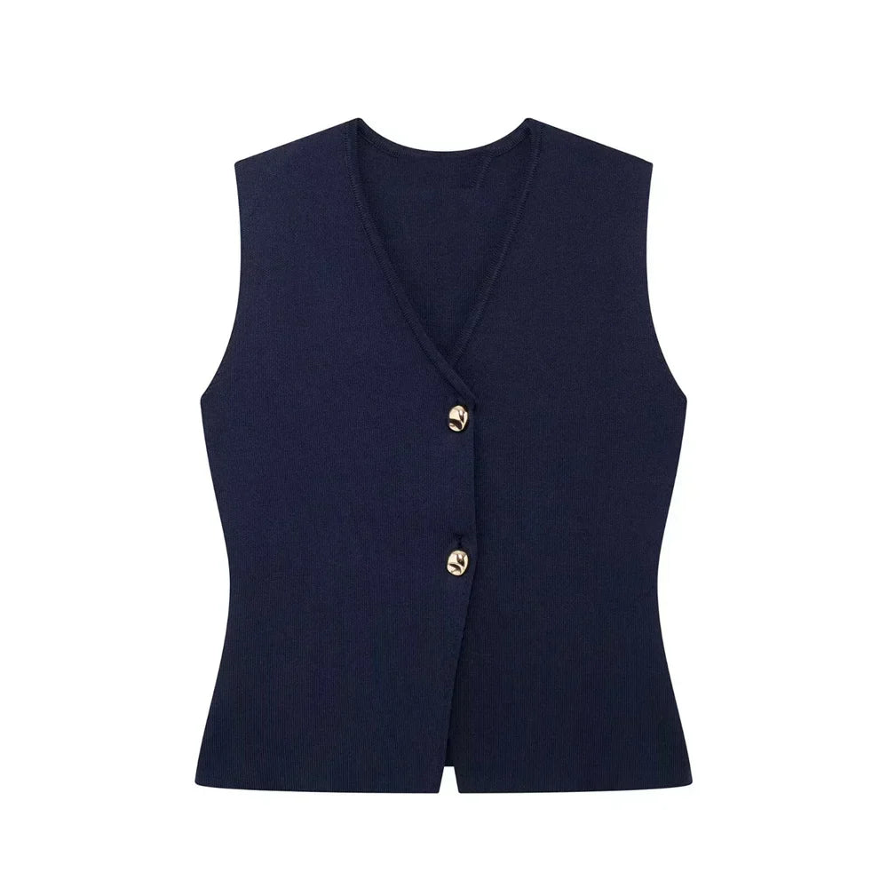 Imara | Sleeveless Gilet Top for Women - Elegant and Minimalist