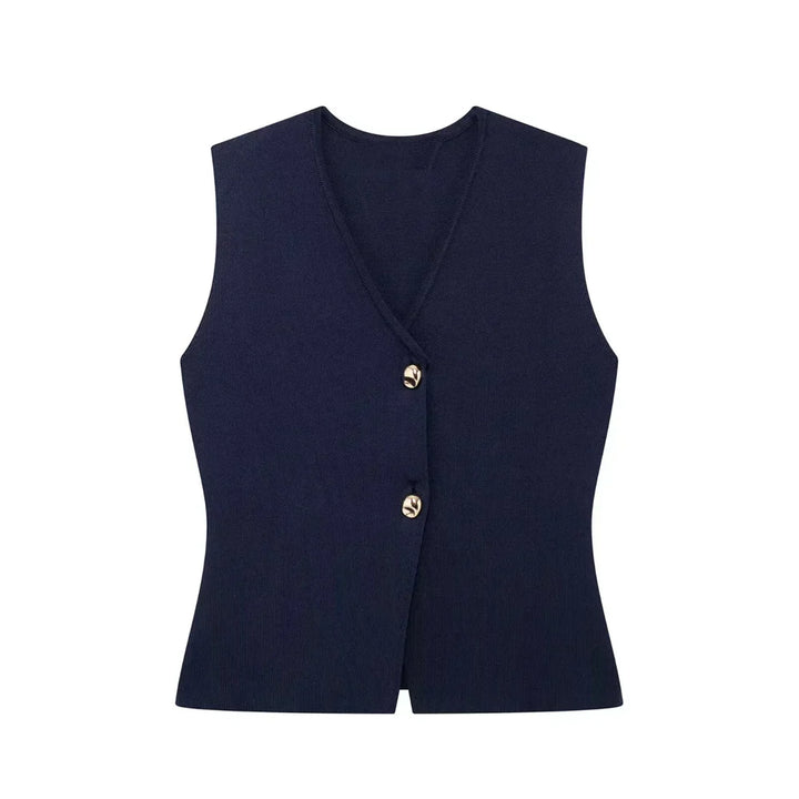 Imara | Sleeveless Gilet Top for Women - Elegant and Minimalist