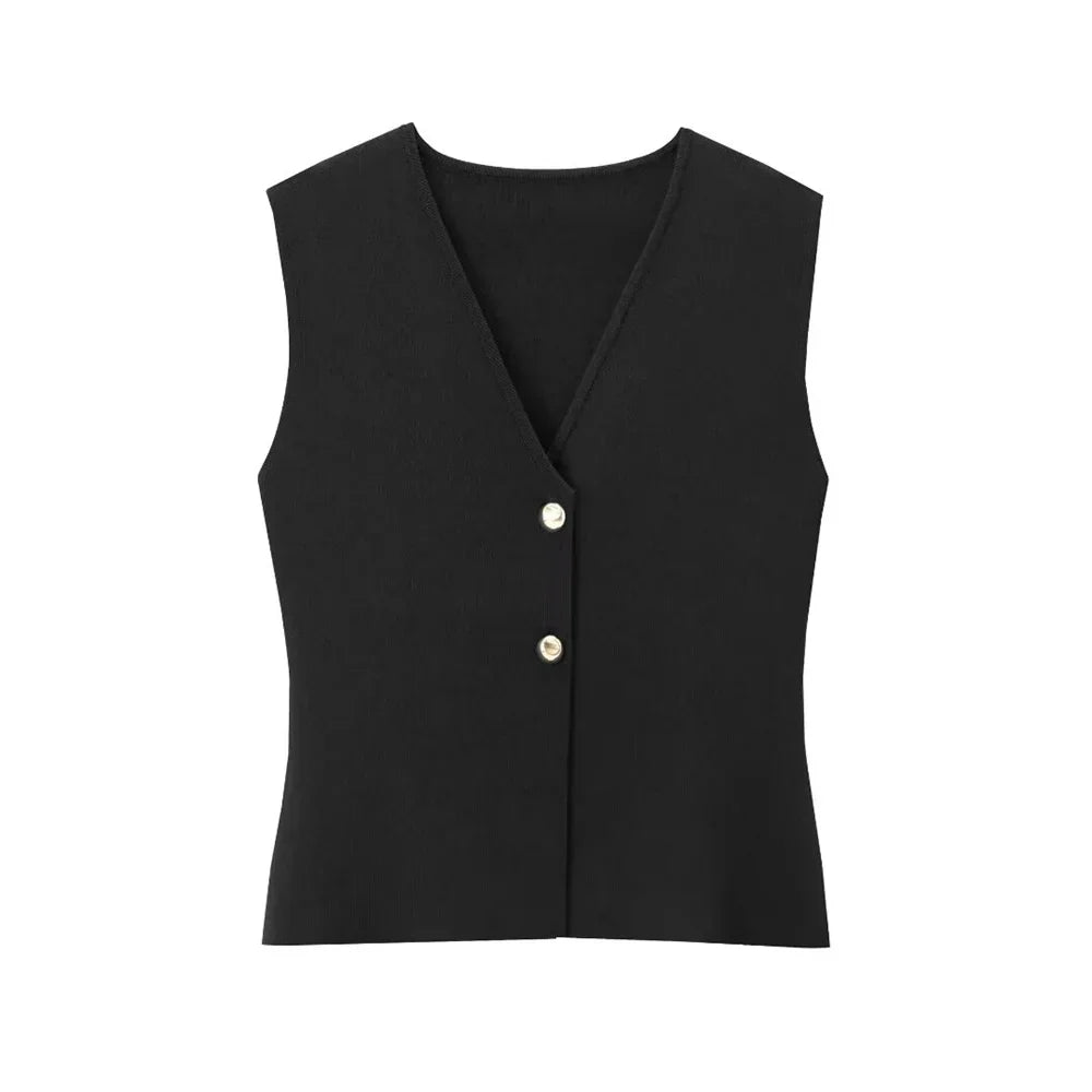 Imara | Sleeveless Gilet Top for Women - Elegant and Minimalist