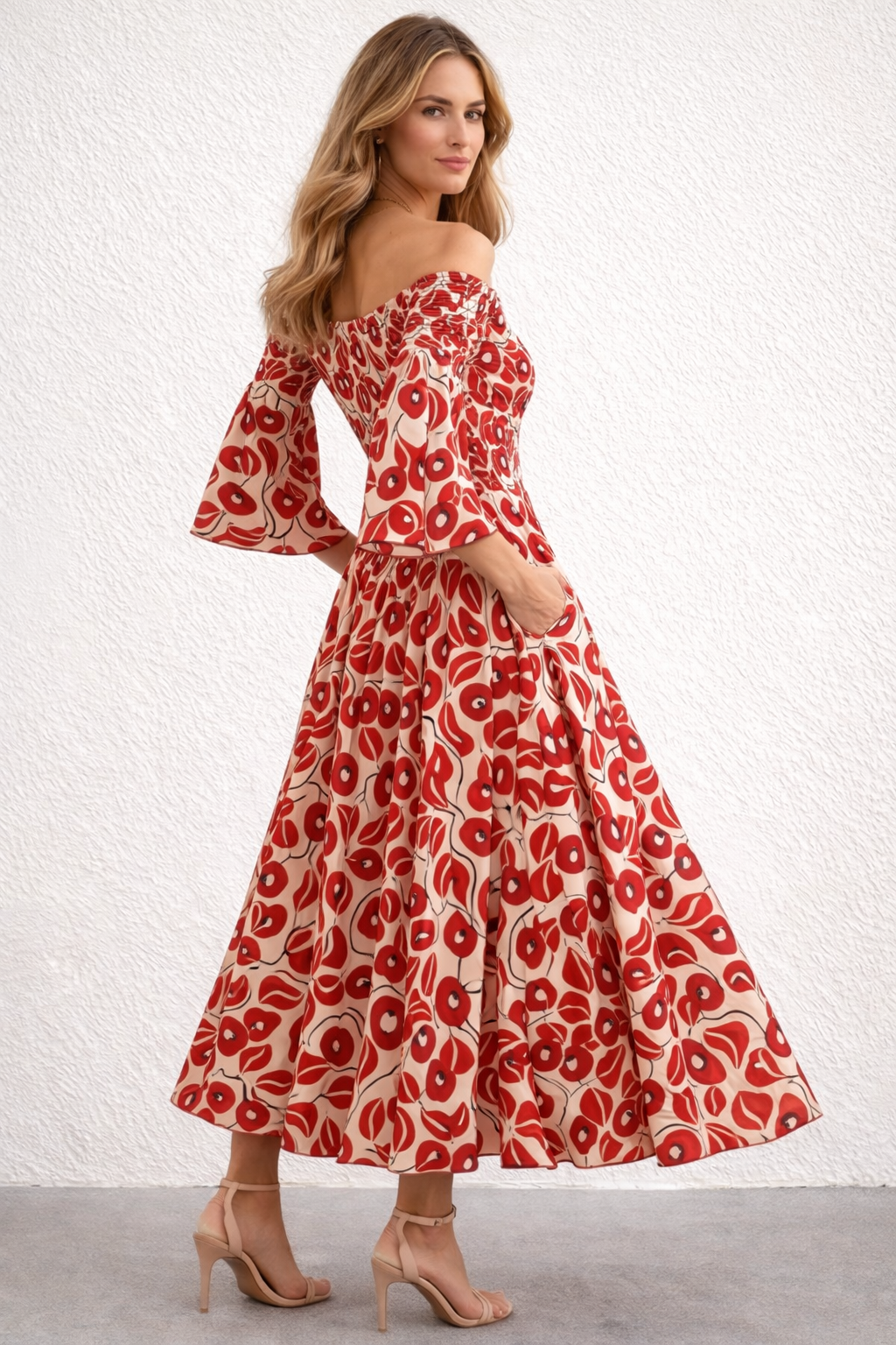 Dela | Maxi Dress for Women with Floral Print - Airy and Stylish