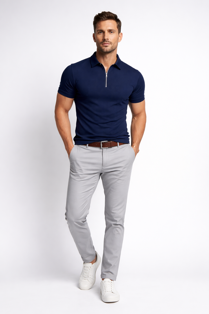 Redford® | Classic Zip Polo Shirt