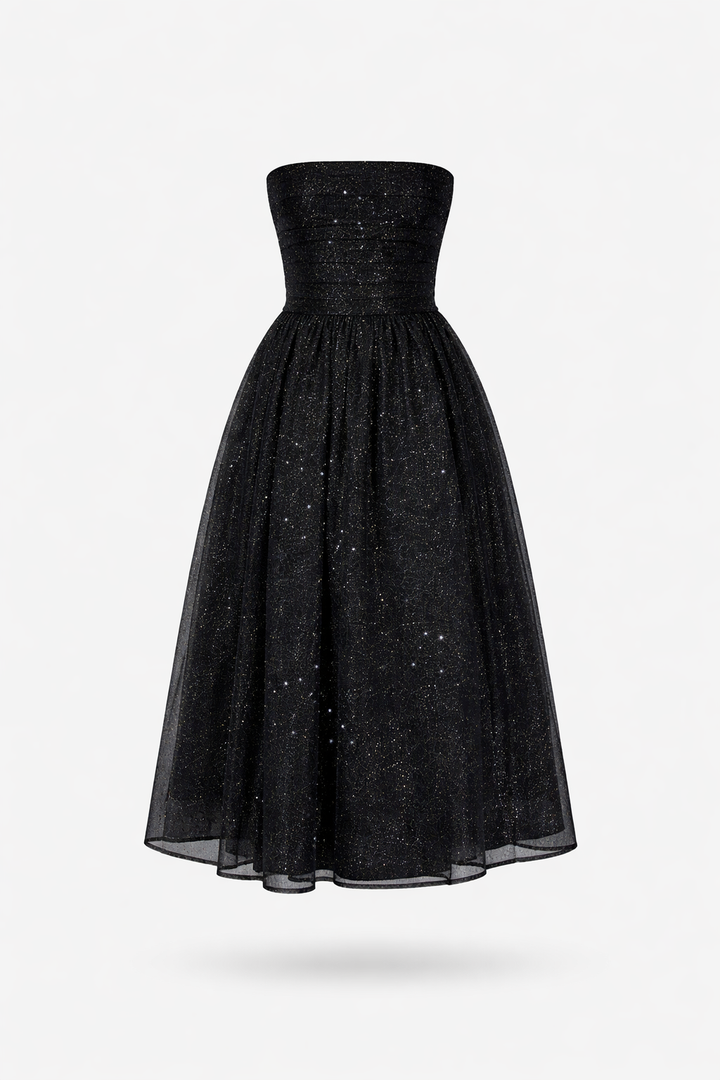 Jessa | Chic Midi Dress with Subtle Sequins