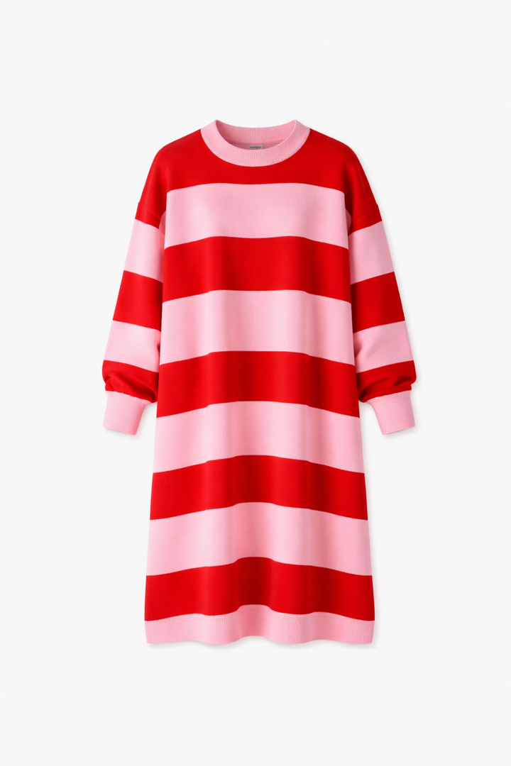 Fiena | Striped Midi Summer Dress