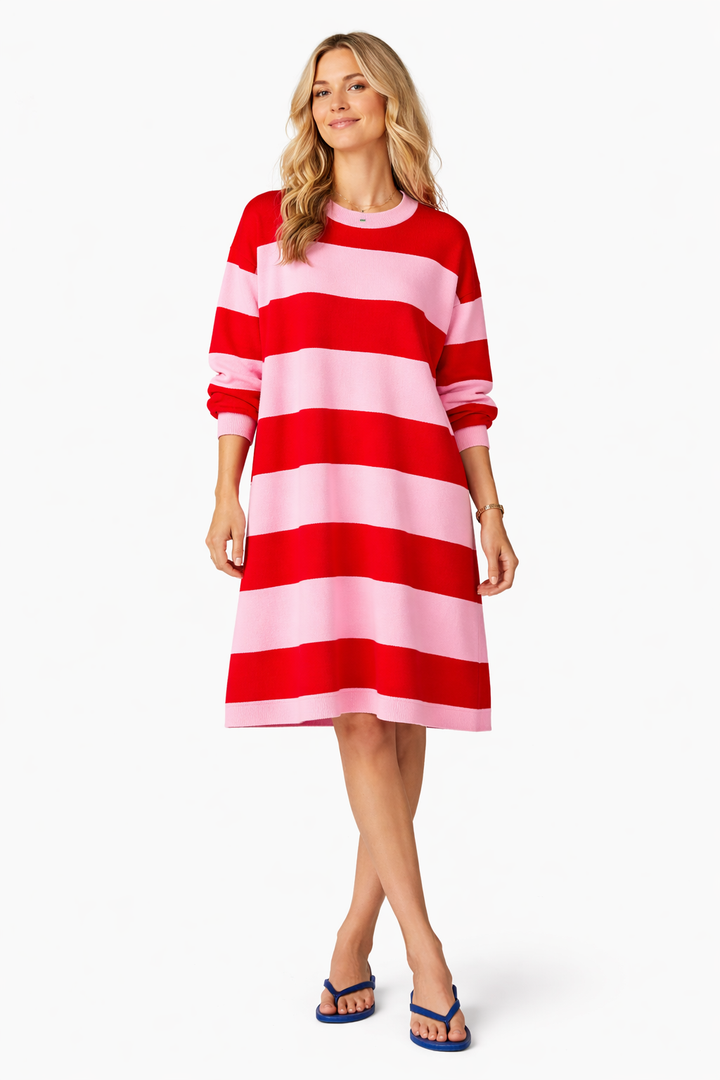 Fiena | Striped Midi Summer Dress