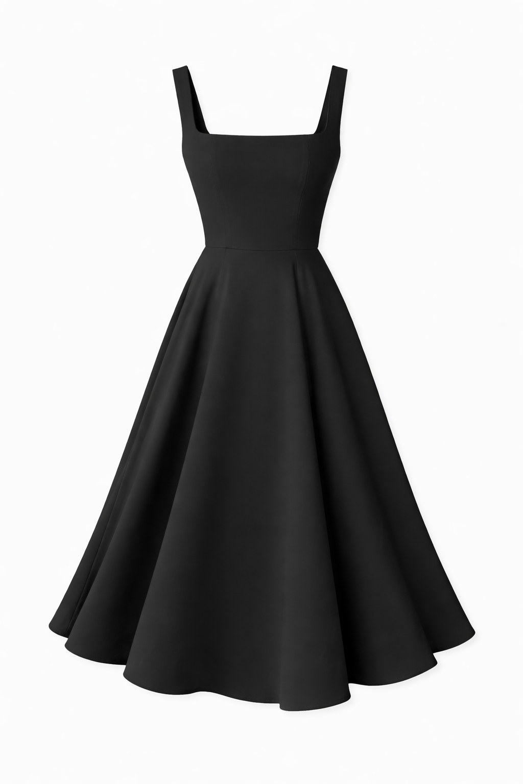 Paloma | Midi Dress with Square Neck