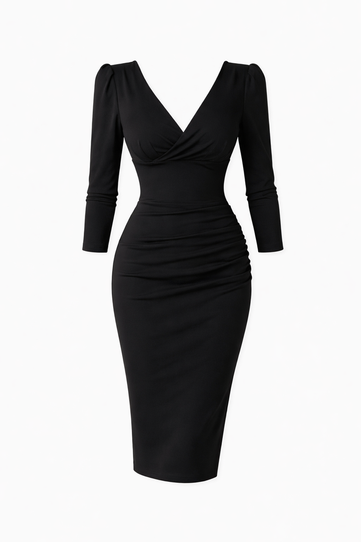 Soof | Elegant Bodycon Dress with V-Neck