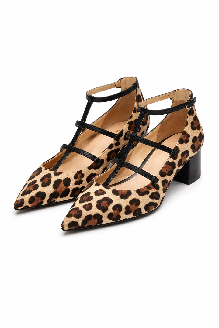 Arden™ | Leopard Strap Heels