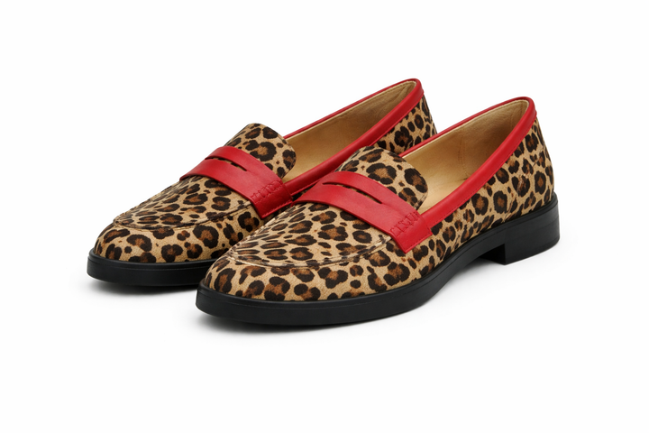 Geneva™ | Leopard Accent Loafers